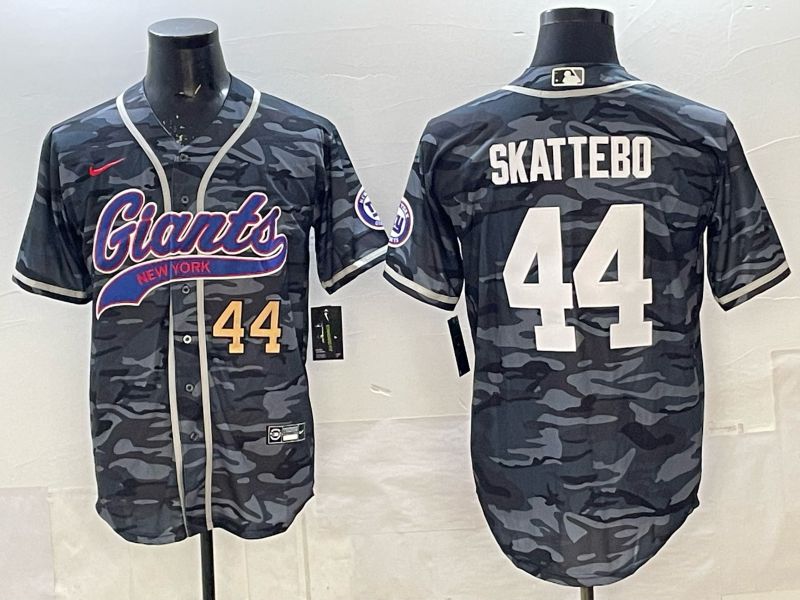 Men 2025 New York Giants #44 Skattebo Camo Joint Name Nike Limited NFL Jersey 001